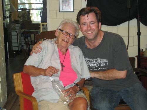Kip Tiernan at her little place on Commercial Street in Provincetown. Kip founded Rosie's Place in Boston, the first women's shelter in the country. She currently runs the Poor People's United Fund and has 'fought like hell for the living' for 83 years. I directed a play she wrote in 1997. 